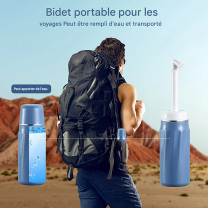 Bidet portable de 400 ml de rinçage des fesses.